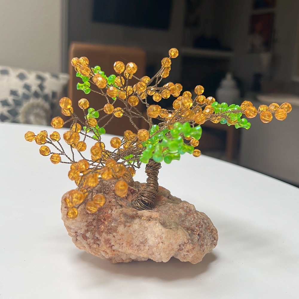 Beaded wire tree